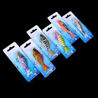 6pcs Fish Bait Lure Swimming Colorful Minnow Bass Tackle Fishing Gear Bionic Usa