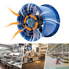 16 Inch 110v Axial Fan Cylinder Pipe Spray Booth Paint Fumes Exhaust Fan Silent