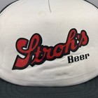 Vintage Stroh s Beer Hat 90s Trucker Black Snapback Cap  Yupoong