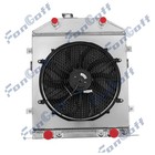 4 Rows Radiator shroud Fan Fit 1942-1948 45 Ford Super Deluxe Flathead Engine