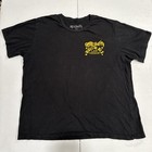 Aerosmith Deuces Are Wild Las Vegas  Tshirt Black With Yellow Writing  2x