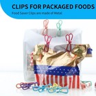 Chip Clips   30pcs Pvc Coated Material Food 11 5 X 4 72 X 1 06  Mixed Colors 