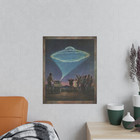 Vintage Ufo Disclosure Wall Art  Uap Hologram Poster  Alien Cryptid Sci-fi Decor