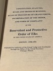 Bpoe Order Of The Elks Constitution Statutues Rules Order - 1990 - 1991