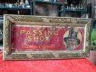 1930 s Vintage Passing Show Cigarettes Advertisement Lithograph Tin Sign Framed