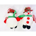 Vintage Snowman Plush International Silver Co Squishy Nylon 2 Pack 1993 Bundle
