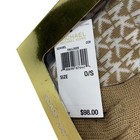 Nwt  98 Michael Kors 3 Piece Scarf Hat Glove Boxed Set Beige Mk Logo One Size