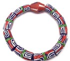 Ghana Lovely Multi Color Recycled Glass Handmade Bracelet- African Trade Beads 