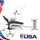 Computer Controlled Dental Unit Chair Dc Motor Pu Hard Leather  Doctor Stools