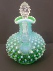 Fenton Lime Green Opalescent Hobnail Cruet  3863-lo  1952 - 1955