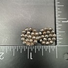 Antique Faceted Cut Steel Button Pierced Brass Lot Of 2 Pair