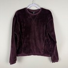 Athleta Girl Kids Xxl 16 Coaster Luxe Fleece Sweatshirt Purple Soft Cozy Active