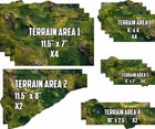 Terrain Area Footprints - Blight - Compatible W  Warhammer 40k 11th Ed