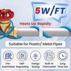Maxkosko Water Pipe Heat Tape Keeps Water Flowing At -40  f  120v 5w ft