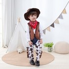Toddler Kids Child Cow Boy Cowboy Costume For Boys Halloween Dress Up 4pcs Set
