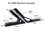 8 Sets 2020 Series Aluminum Extrusion 45 135 Degree Angle Bracket Hardware