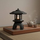 Cast Iron Pagoda Lantern Vintage Design Oriental Garden Candle Stand For