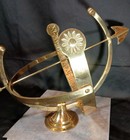 Large Brass Armillary Sundial Garden Timepiece