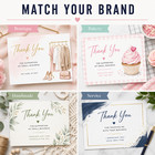 Custom Thank You Cards Personalized Full Color Business Wedding Cards 4    6 Inch