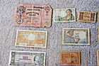 Lot Of 13 Old World Currency  Circulated  1930 s  1940 s 1950 s