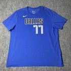 Luka Doncic Shirt Mens Xl Blue   White The Nike Tee Dallas Mavericks  77 Nba