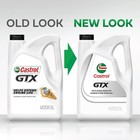 Castrol Gtx 10w-40 Conventional Motor Oil  5 Quarts 5 Quarts  Amber 