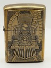 Vintage 1998 Barrett Smythe Great American Train Brass Zippo Lighter New