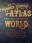 1904 Palestine Holy Land Monarch Standard Atlas Map 16 Inch X 22  Inch Color M64