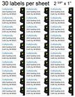 30 Black Cat Face Custom Personalized Return Address Labels 1 X 2 5 8 Inch