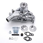 For Sb Chevy Alum Pulley bracket Kit W Alternator Power Steering Long Water Pump