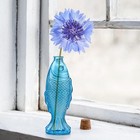 3-pack Fish Shaped Glass Bottles Decorative Bottles With Cork Stopper Fish De   