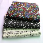 43   By Yard Music Pattern Cotton Cloth Craft Diy Cotton Material Fabric Poplin