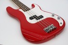 Squier Fender Affinity Precision 4 String Electric Bass Guitar - Candy Red
