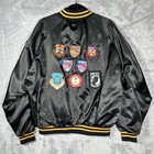 Vintage Desert Storm Jacket 1991 Size Xl Made In Usa Army Patches Bahgdad Artex