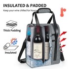Wine Carrier Bag Insulated 6 Bottle Cooler Protection Carrying Tote Case Travel