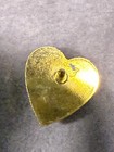 Vintage Gold Tone Heart Shaped Tie Tack Collectible Gift Lapel Hat Pin 2852