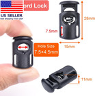 12 Pcs Plastic Spring Cord Locks For Drawstring  Paracord Toggle Stopper Clasp E