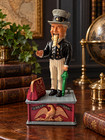 Vintage Uncle Sam Cast Iron Mechanical Coin Bank Working 11  Excellent Americana