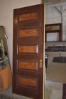 Tall Antique Architectural Salvage 5-panel Wood Door
