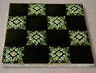 Antique England - Victorian Majolica Tile C1900