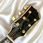 Custom Satin Natural Dove Acoustic Guitar With Eq Flamed Maple Solid Top