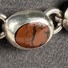Silver Mahogany Obsidian Bracelet Mexican 925 Vintage Sw Jewelry