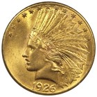 1926  10 Gold Indian Eagle Pcgs Ms63 Cac Rattler Ogh