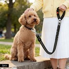 2pcs Dog Seat Belt For Car  Dog Car Harness Seatbelt  Adjustable Safety Seatbelt