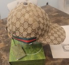 Authentic Gucci Original Gg Canvas Baseball Hat - Beige With Tags   Box  Sz M