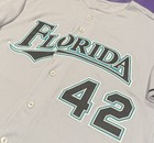 Authentic Chris Volsted Marlins Game Used Majestic J  Robinson Day  42 Jersey 50