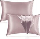 100  Mulberry Silk Pillowcase 25 Momme - Hair   Skin Friendly  Hidden Zipper New