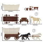 Bmc Cts Western Covered Wagons Wild West Pioneer Frontier Plastic Horse Cart