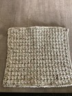 Handmade Set Of 3 Crochet Cotton Dish Cloths Or Wash Cloths 8x8 Inches  new 
