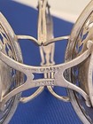 Vtg Alvin 5138 Sterling Silver Relish condiment Holder crystal Dishes Initial G